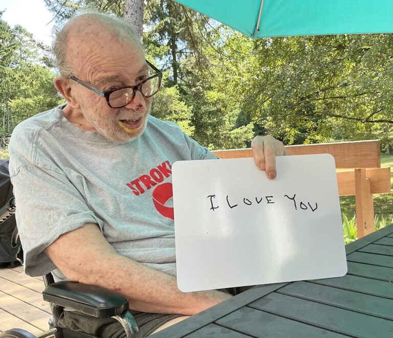 Hal-written message - I love you