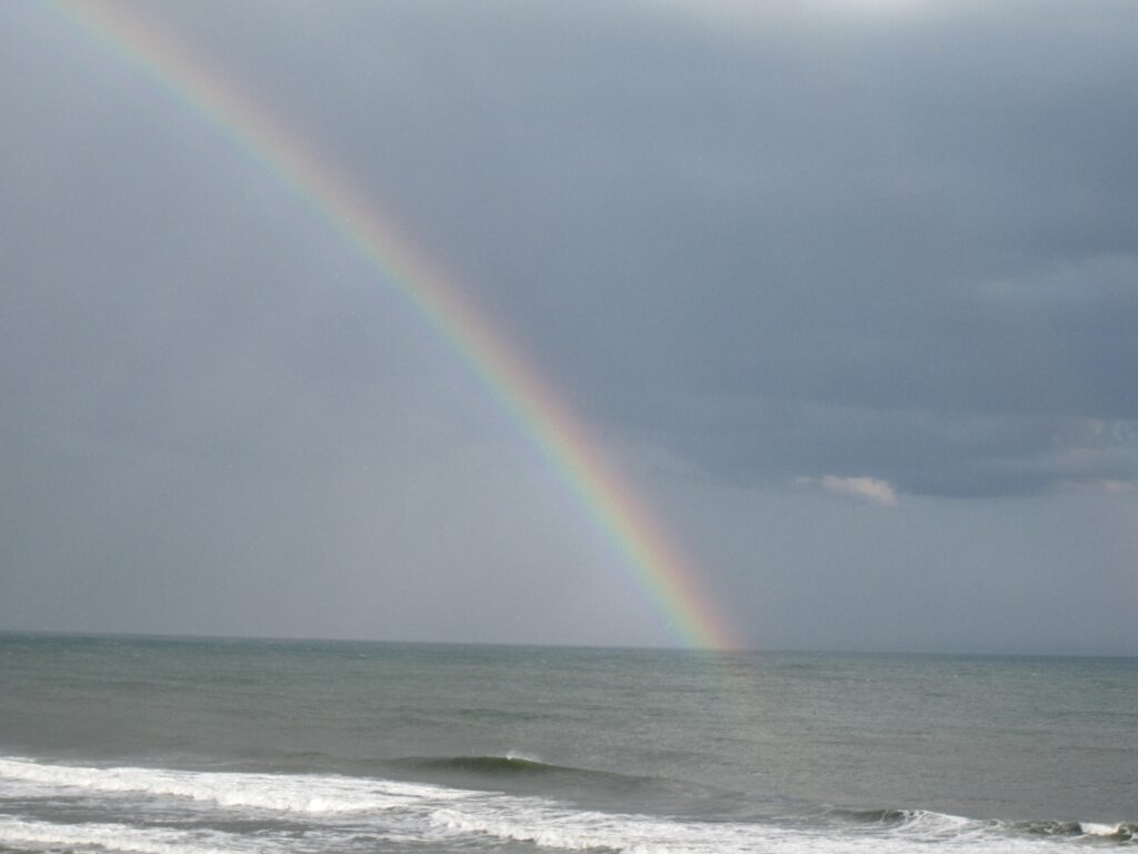 rainbow over the ocean-emerald isle 2010