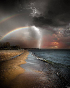 Rainbow and lightning-Emerald Isle 2016