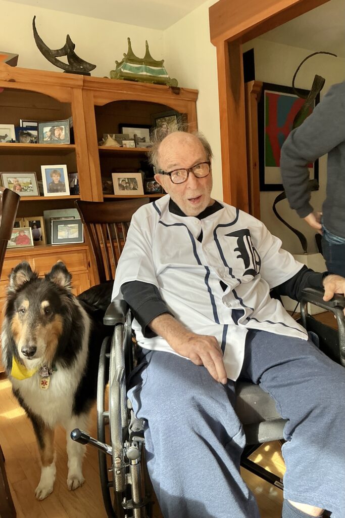 Hal in his new Tiger's shirt